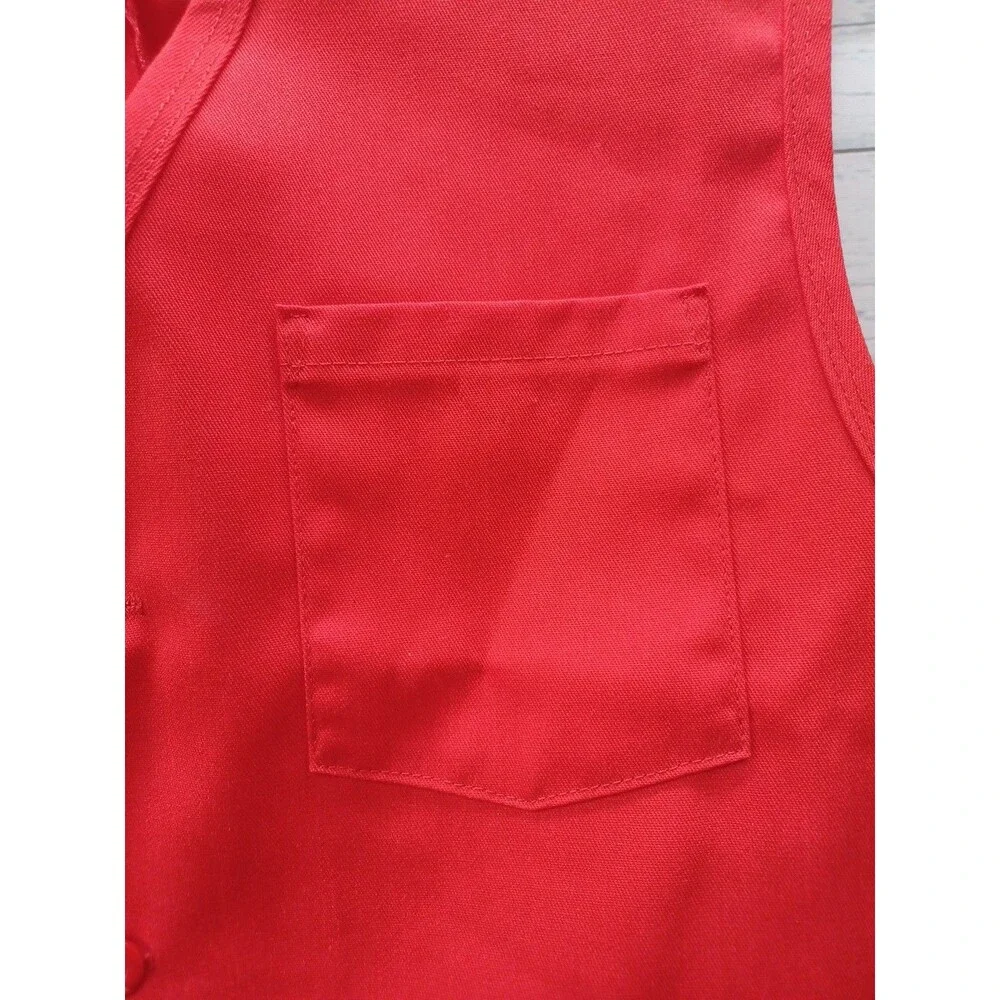 Vtg Unisex Work Vest Supermarket Grocery Store Employee Uniform Volunteer M - Picture 2 of 8